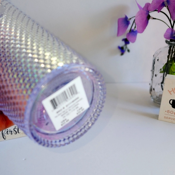 🦄 Unicorn Iridescent Bling Studded Acyrlic Starbucks Venti 24oz Tumbler ☆》NWT《☆ - Picture 4 of 7